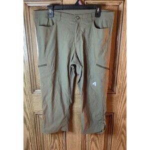 Eddie Bauer First Ascent Pants Womens 12 Outdoor Hiking Capri Lightweight Zip